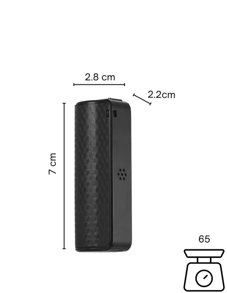 Batterie externe - enregistreur audio - Aimanté
