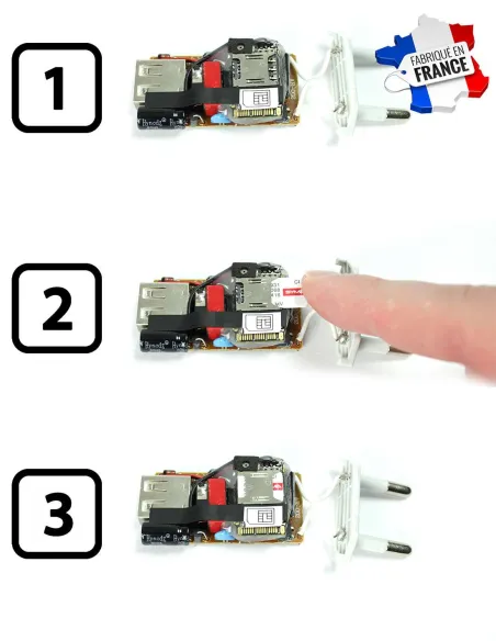 Chargeur iPhone - Micro espion GSM - Ecouter en direct