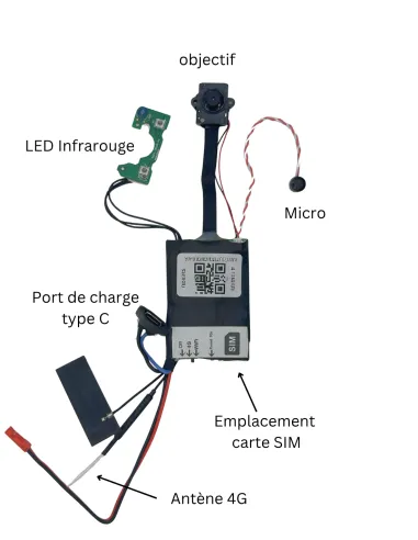 Module caméra DIY espion 4G / Wi-Fi - Vision à distance en direct