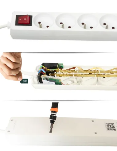 Multiprise micro GSM à distance - emplacement sim