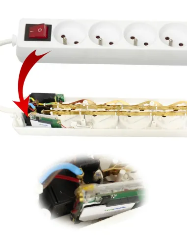 Micro espion multiprise -  écoute en direct - autonomie illimitée
